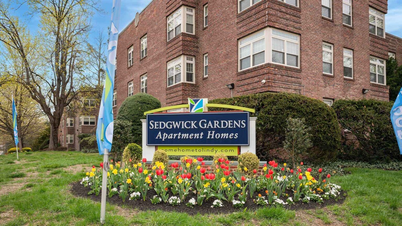 Sedgwick Gardens property exterior and sign