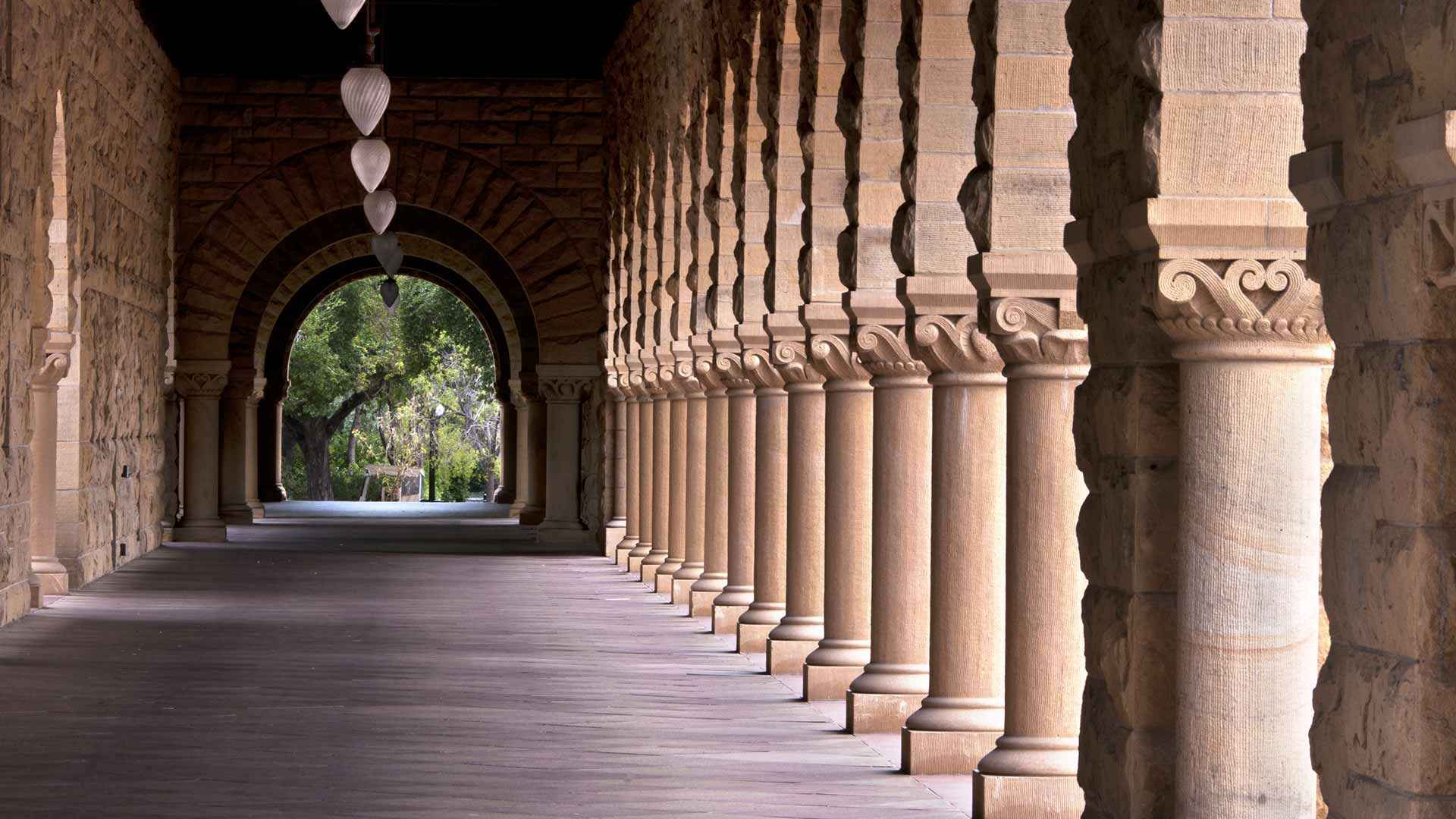 Colonnade at a university