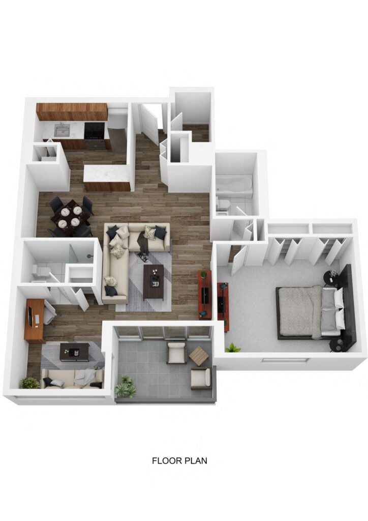 1 Bedroom 1 Bath with Den