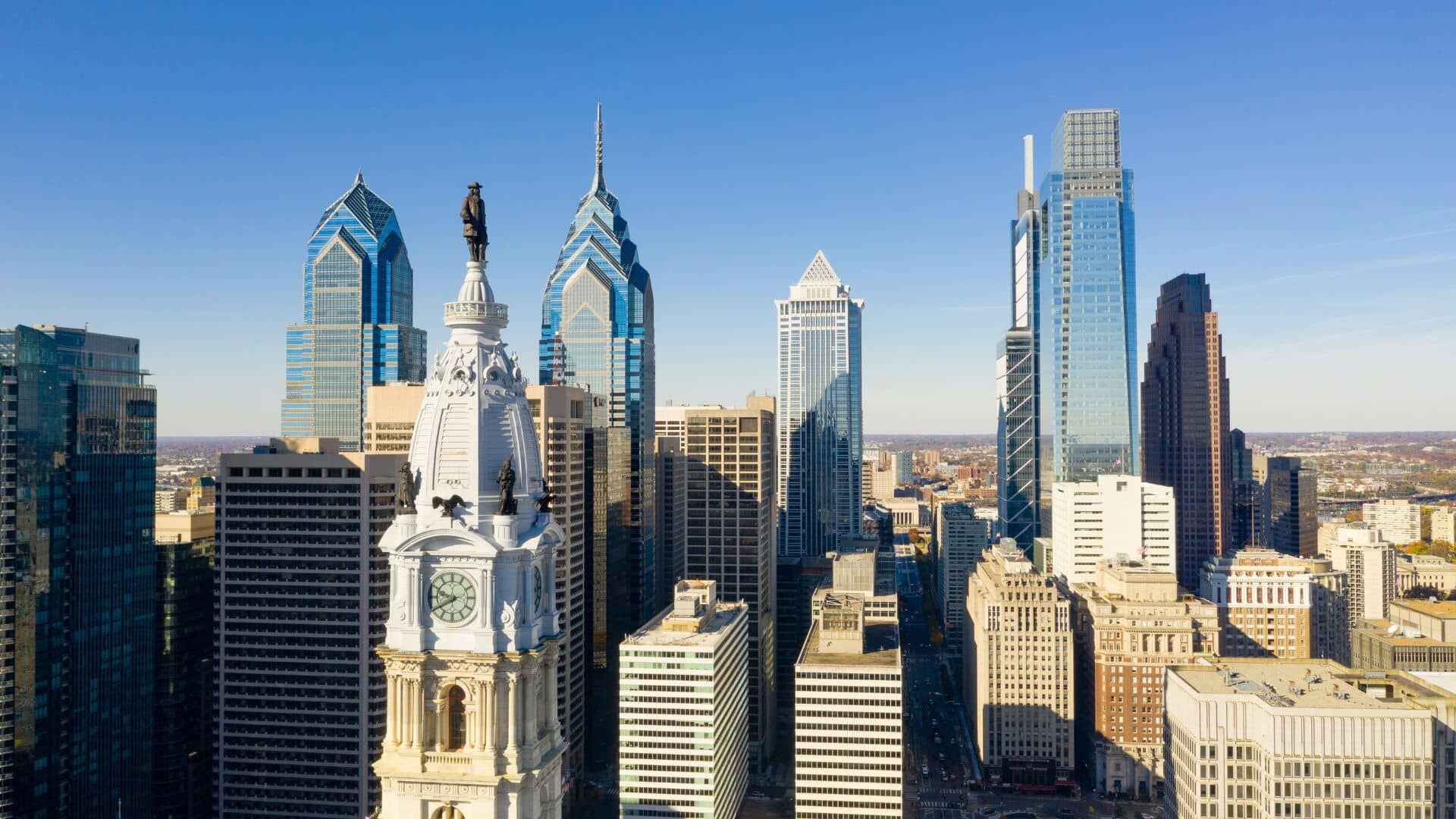 Skyline of downtown Philadelphia