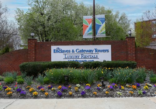 The Enclaves and Gateway Towers Spring Exterior